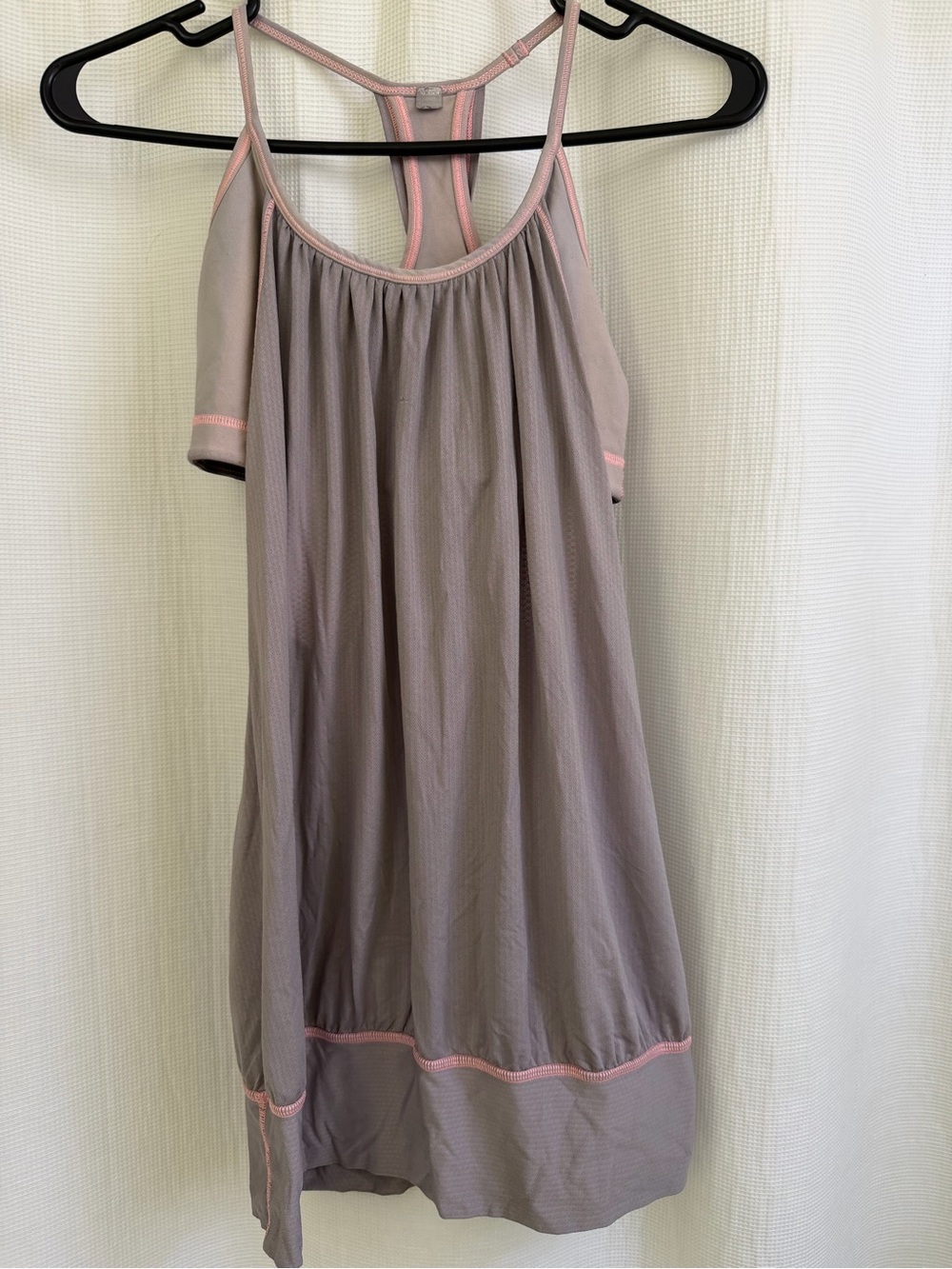 Gray and Pink Lululemon Tank Size 8